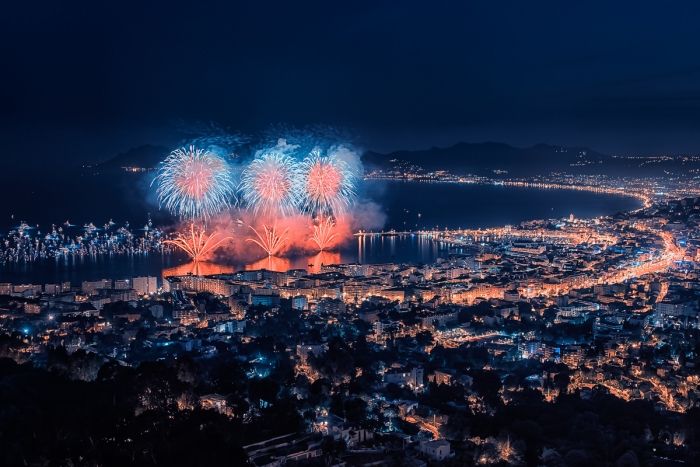 Firework in Cannes