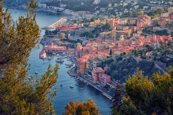 French Riviera coastline