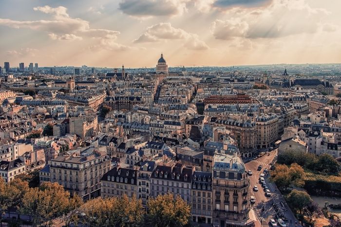 Paris roofs