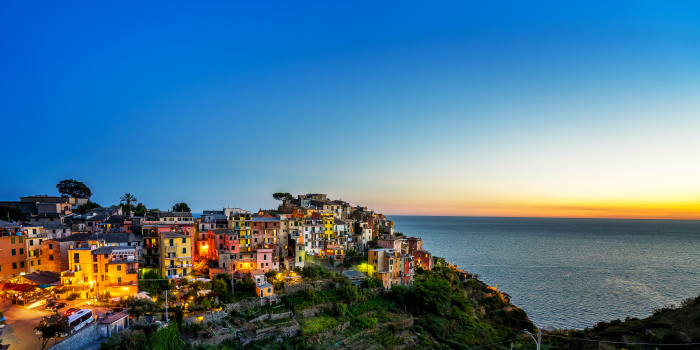 Coucher de soleil sur Corniglia