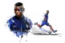 Paul Pogba en bleu