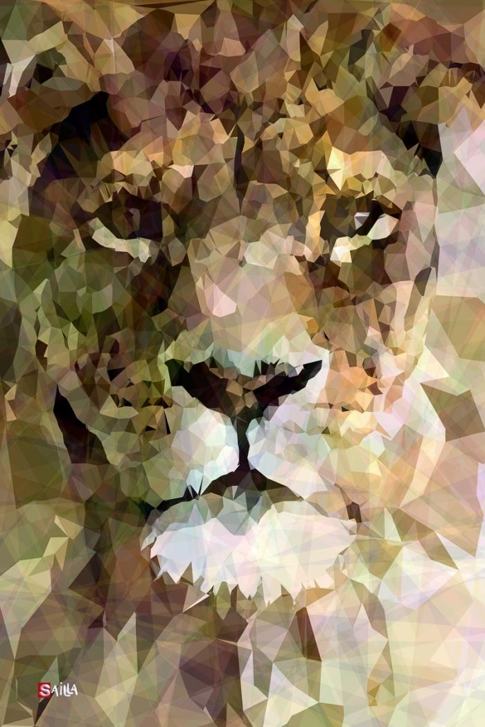 Lion - Mosaic