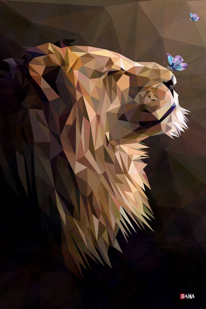 Lion 2 - Mosaic