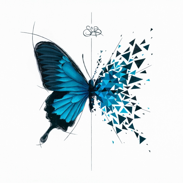 Papillon bleu