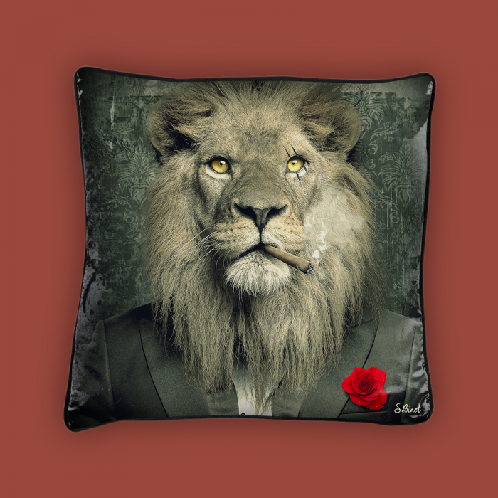 Coussin Lion Mafia