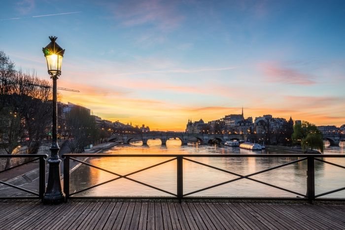 Lever de soleil sur la Seine