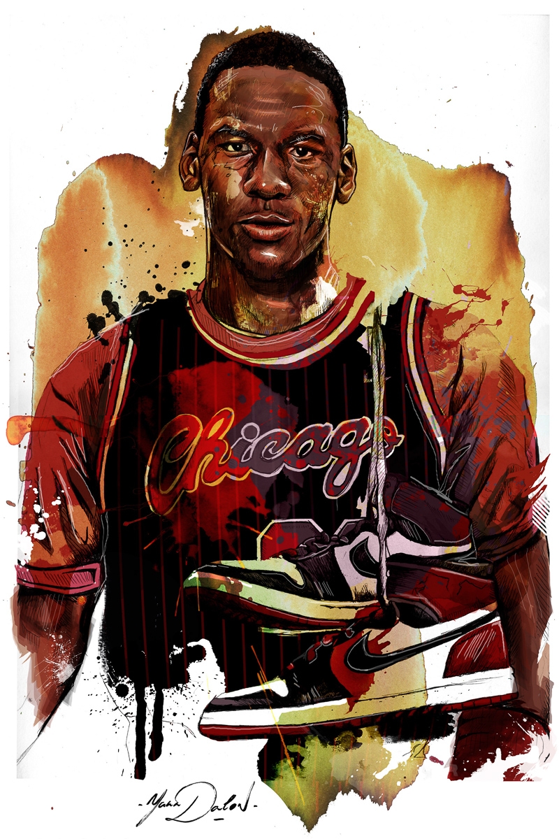 michael jordan dessin