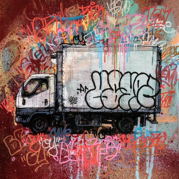 Graffiti truck