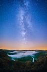 Milky way on the valley