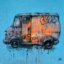 Old graffiti truck